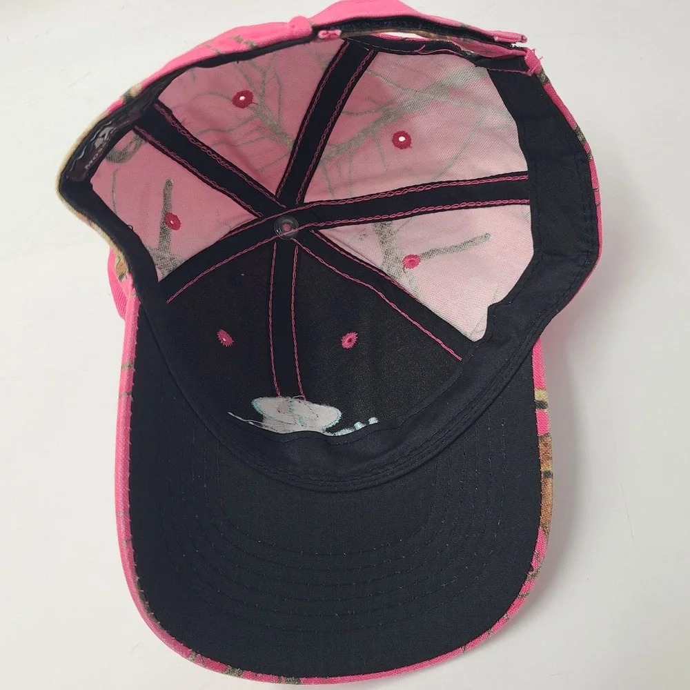Women Mossy Oak Hat Adjustable Pink Camo‎ Hunt Fish Outdoors Tree Branch Print